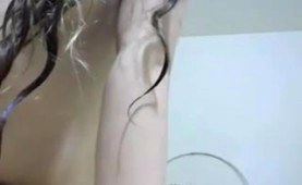 Amateur horny teen masturbating on cam